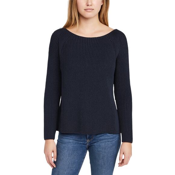 Vince Sweaters - Vince Women's Navy Blue Cable Knit Sweater Size Medium 100% Cotton Heavy